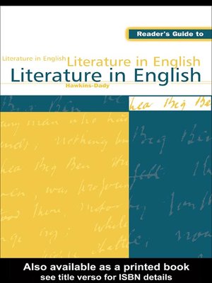 cover image of Reader's Guide to Literature in English